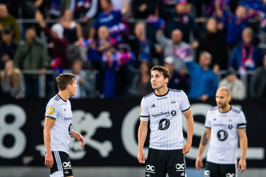 Anders Trondsen of Rosenborg looks dejected