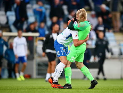 IFK Norrköpings målvakt Isak Pettersson och Rasmus