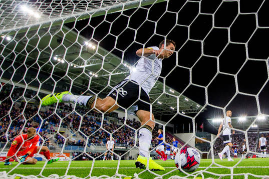 Even Hovland of Rosenborg looks dejected