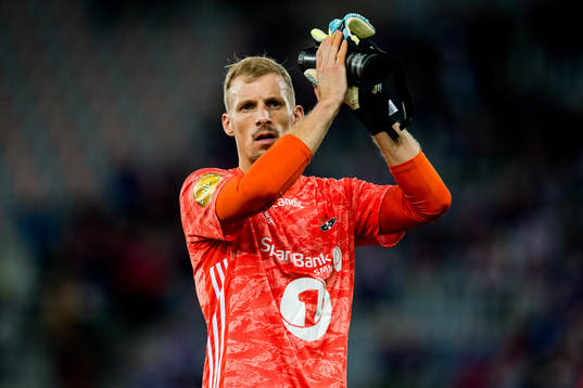 Goalkeeper André Hansen of Rosenborg
