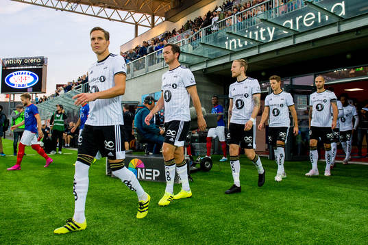 Anders Konradsen and Even Hovland of Rosenborg