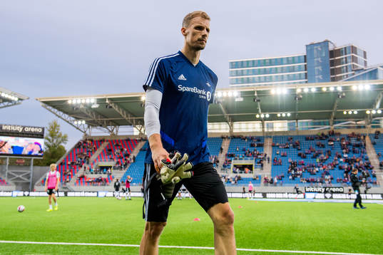 Goalkeeper André Hansen of Rosenborg
