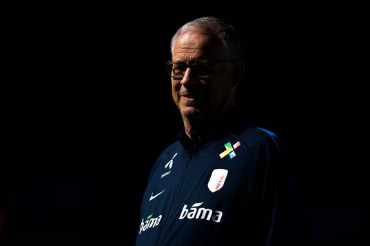 Lars Lagerbäck, head coach of Norway
