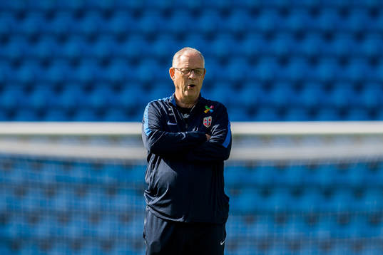 Lars Lagerbäck, head coach of Norway
