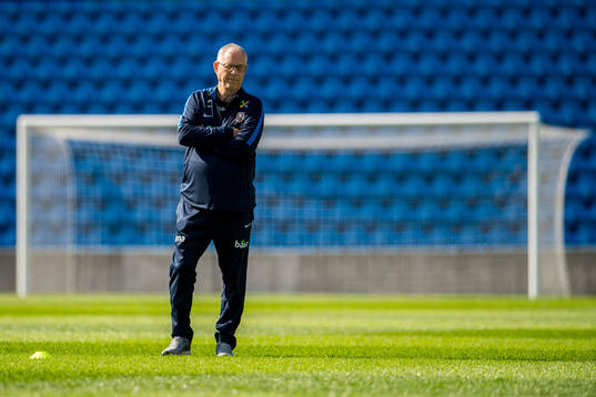 Lars Lagerbäck, head coach of Norway