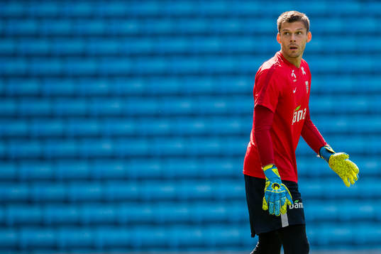 Goalkeeper Rune Almenning Jarstein of Norway