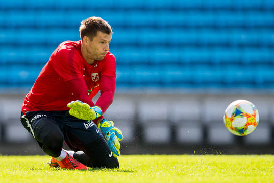 Goalkeeper Rune Almenning Jarstein of Norway
