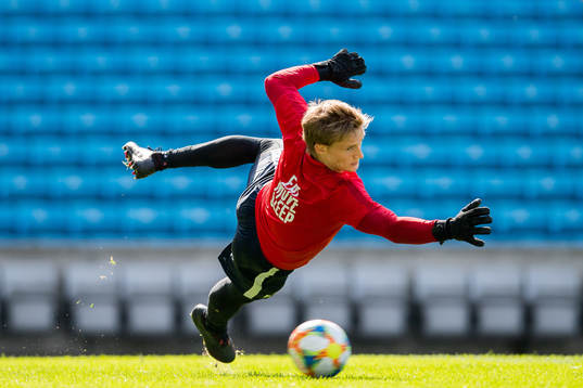 Goalkeeper Sondre Rossbach of Norway