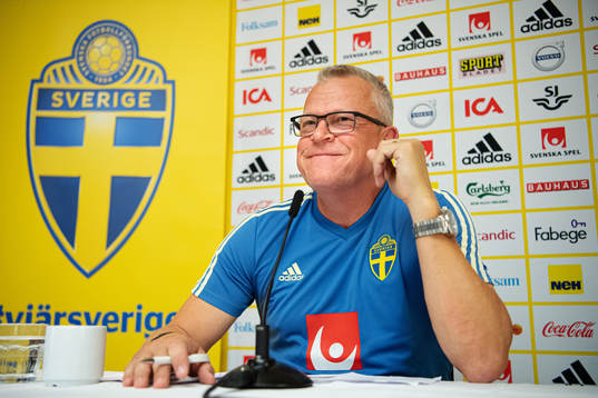 Janne Andersson, head coach of the Swedish national