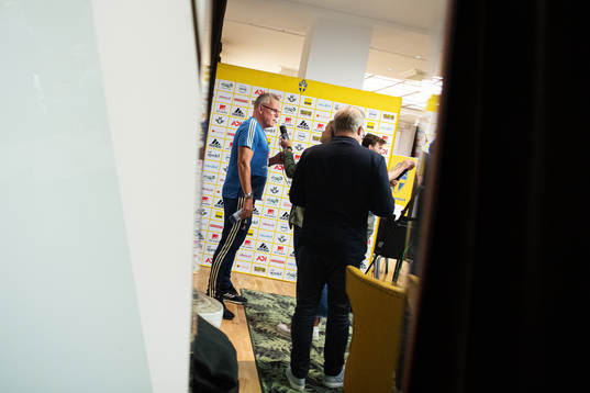 Janne Andersson, head coach of the Swedish national