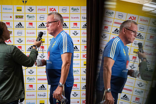 Janne Andersson, head coach of the Swedish national