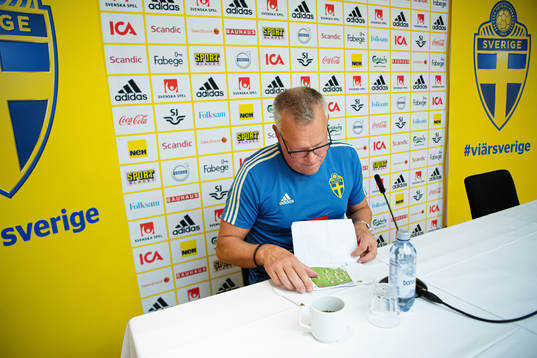 Janne Andersson, head coach of the Swedish national