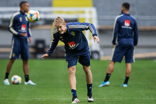 Filip Helander of the Swedish national football team