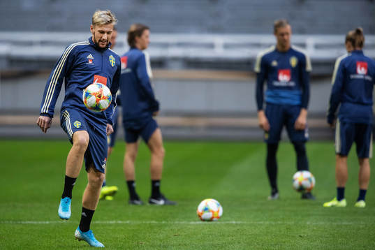 Emil Forsberg of the Swedish national football team