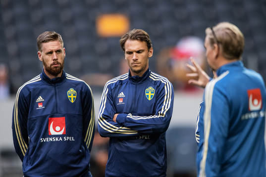 Pontus Jansson, Albin Ekdal and Peter Wettergren, assistant