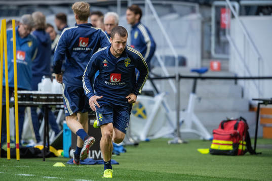 Jakob Johansson of the Swedish national football team