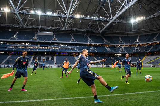 John Guidetti of the Swedish national football team