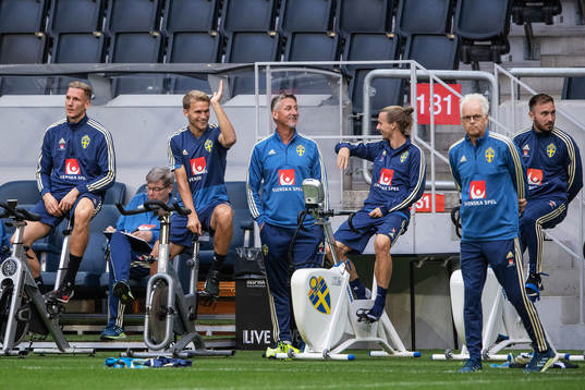 Robin Olsen, Sebastian Andersson, Niklas Hult and Muamer