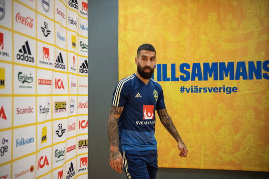 Jimmy Durmaz of the Swedish national football team