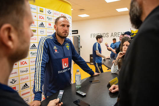 Andreas Granqvist and Victor Nilsson Lindelöf of the