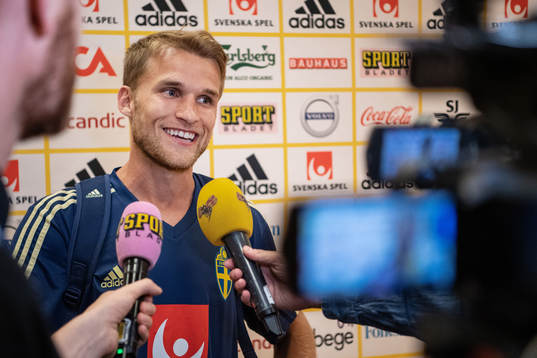 Sebastian Andersson of the Swedish national football team