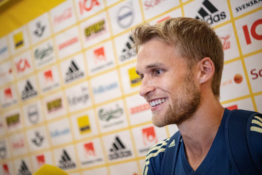 Sebastian Andersson of the Swedish national football team