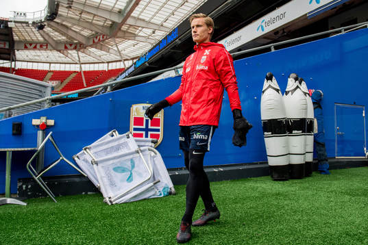 Goalkeeper Sondre Rossbach of Norway