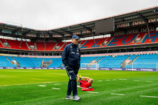 Lars Lagerbäck, head coach of Norway