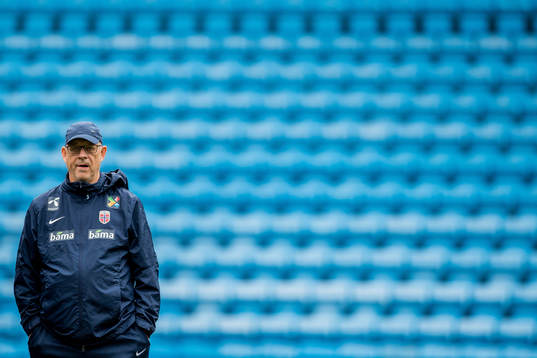 Lars Lagerbäck, head coach of Norway