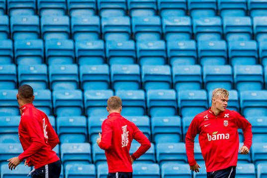 Ruben Gabrielsen, Martin Ødegaard and Erling Braut Haaland