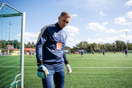 Goalkeeper Robin Olsen of the Swedish national football team