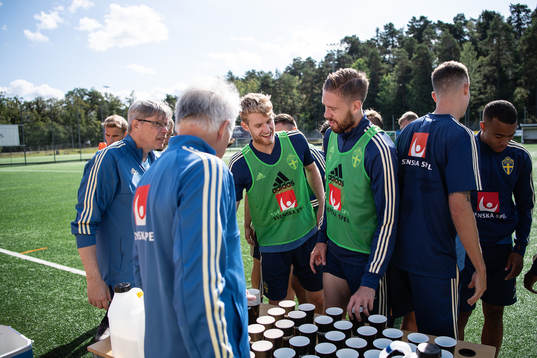 Filip Helander and Pontus Jansson of the Swedish national