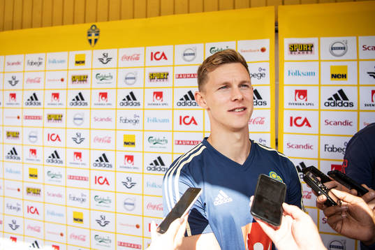 Emil Krafth of the Swedish national football team