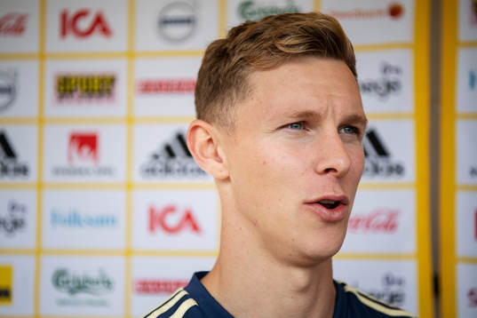 Emil Krafth of the Swedish national football team