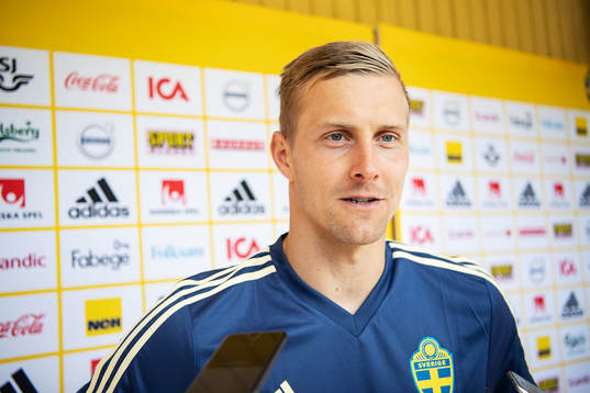 Goalkeeper Karl-Johan Johnsson of the Swedish national