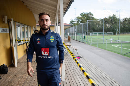 Muamer Tankovic of the Swedish national football team