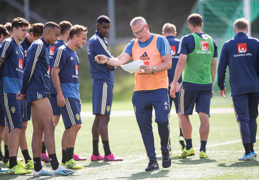 Janne Andersson, head coach of the Swedish national