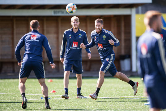 Filip Helander and Pontus Jansson of the Swedish national