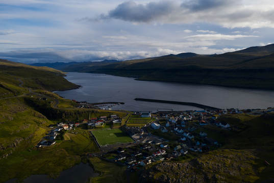 A football pitch