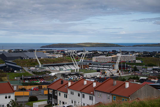 General view of Tórsvøllur Stadium where players of Faroe