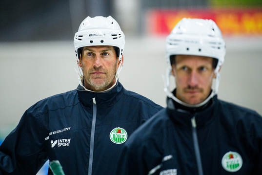 Assisterande tränare Jan Larsson och målvaktstränare