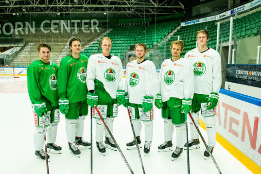 under en ishockeyträning med Rögle