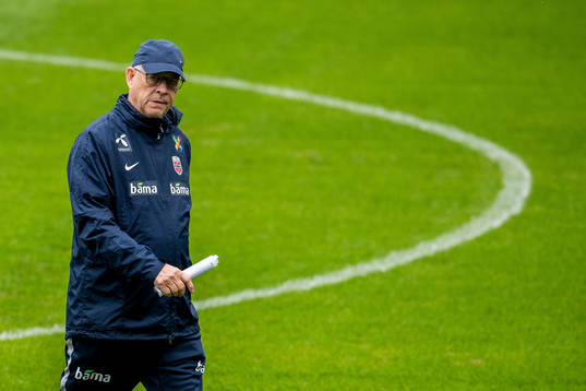 Lars Lagerbäck, head coach of Norway