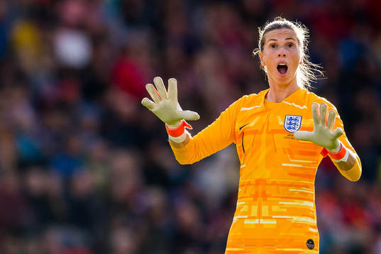 Goalkeeper Carly Telford of England