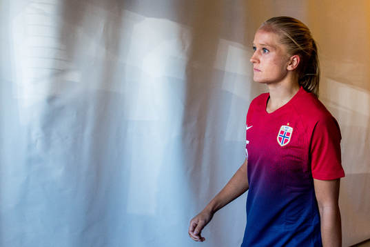 Amalie Eikeland of Norway at half time