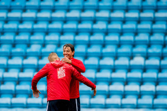 Erling Braut Haaland and Sander Berge of Norway
