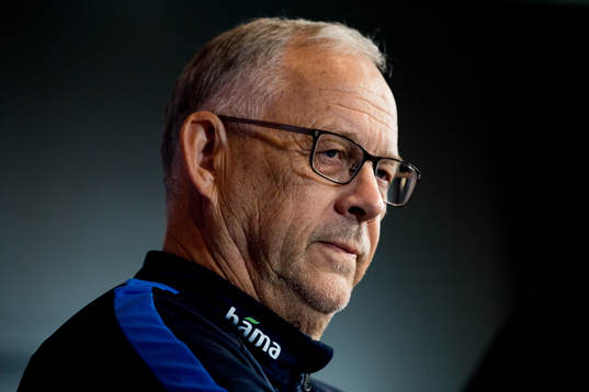 Lars Lagerbäck, head coach of Norway