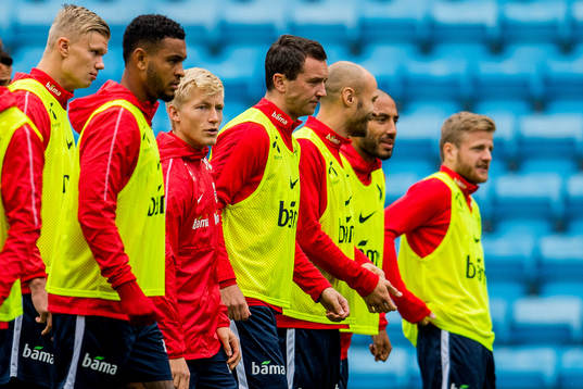 Erling Braut Haaland, Joshua King, Birger Meling and Even