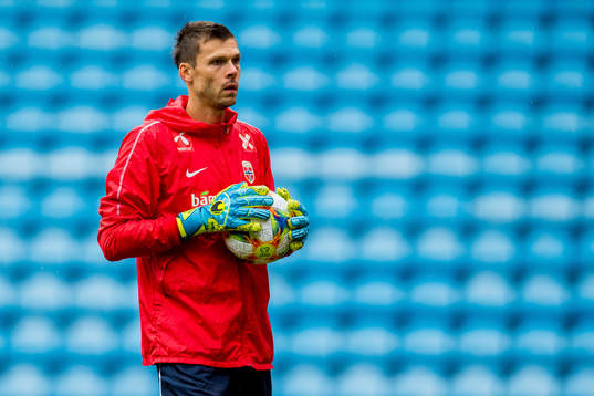 Goalkeeper Rune Almenning Jarstein of Norway