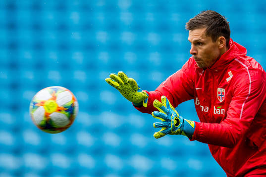Goalkeeper Rune Almenning Jarstein of Norway